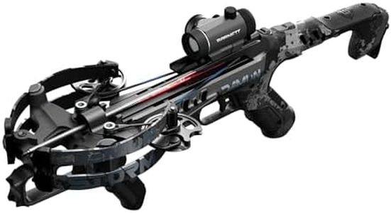 Barnett - Demun Storm Handheld Crossbow - 300 FPS Compact Bow w/SwitchLok Riser, Break-Action Cocking & Red/Green Dot Sight - Includes D-TAC Stock & Tactical Foregrip