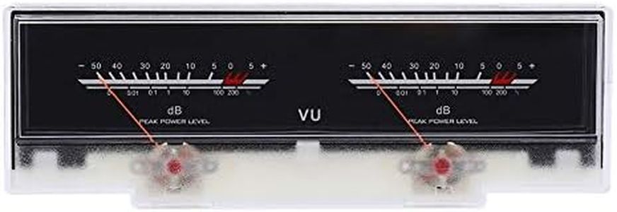 VU Meter, P.78 WTC VU Meter Power Amplifier DB Meter with White Backlight, Sound Audio Level Tester, for DIY Home Audio Car Audio, ABS Material