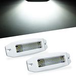 UCINNOVATE 2X 6.9” Marine LED Boat Light, 3000LM 84LED Waterproof Transom Lights, Underwater Light for Yachts, Boats, Sailboat, Pontoon, Transom, Boat Deck Light Stern Lights (White, 12-36V, IP68)