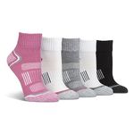 Spairs Ladies Technical Ankle Sport Socks, Cushioned Foot, Arch Supports, Breathable Panels, Performance Yarn, Soft, Comfortable, Ankle Length, Multipack of 5 Pairs, Size 4-8 Ankle Multi