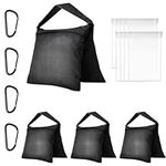 EMART Heavy Duty Sandbag, 4 Packs Weight Bags Photo Studio Saddlebag Design for Photography Stand Light Stand Tripod, Outdoor Patio, Sports, Photo Sets, Film Sets, Live Productions