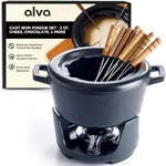 Alva Nori Cast Iron Fondue Set Enam