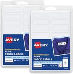 Avery No Iron Fabric Labels, 0.5” x