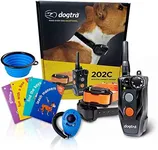 Dogtra 202C Two Dog Remote Training Collar - 1/2 Mile Range, Rechargeable, Waterproof - Plus 1 iClick Training Card, Jestik Click Trainer - Value Bundle