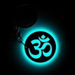 Mi Glow Store | Glow in the Dark Keychains | Gods | Om (Blue)