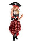 Rubie's 883620S Official Toddler Girl's Little Lass Pirate Costume, Multi-Colour, 3-4 Years