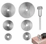 6PCS HSS Circular Saw Blades with 1/8" Shank Cutting Wheel Set Rotary Tools for Wood Metal DIY Craft