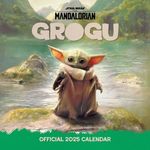 2025 Calendar Star Wars The Mandalorian Grogu Month to View Square Calendar Official Product