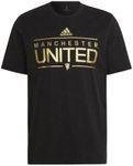 adidas Men's Manchester United MUFC MLS - Major League Soccer Graphic T-Shirt, Black, Large