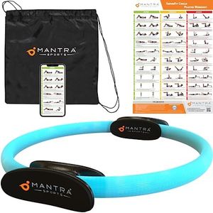 MANTRA SPORTS Pilates Ring Circle, Magic Circle Pilates Ring, Inner Thigh Exercise Equipment, Fitness Rings for Women, Thigh Master Inner Thigh Exerciser, Yoga Ring Pilates Equipment for Home Workouts