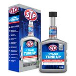 STP 1 Tank Tune Up Fuel Additive Fuel System Cleaner and Exhaust System Cleaner, Cleans Fuel Injectors, Intake Valves, Cylinder Head and Piston Tops, 12 Fl Oz