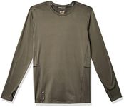 Duofold Men's Mid Weight Fleece Lined Thermal Shirt, Thundering Gray, Large