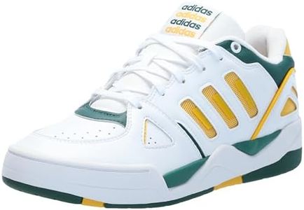 adidas Originals Men's Midcity Low Sneaker, White/Collegiate Green/Bold Gold, 8