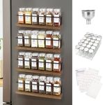 KitHero Magnetic Spice Rack with 24