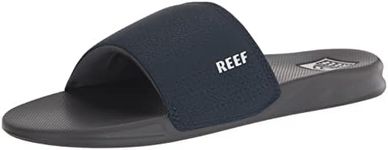 Reef Men's One Slide Sandal, Navy/White, 9 UK