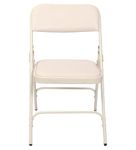 Grandwill Retro Folding Chair for Home/Study Chair and Restaurant Chair (Metal, White)