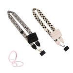 Spida Mount Phone Strap with Zippered Pouch, Clip And Go Strap for Phone with Wallet Crossbody, Cell Phone Strap Crossbody, 2 Pcs F, /