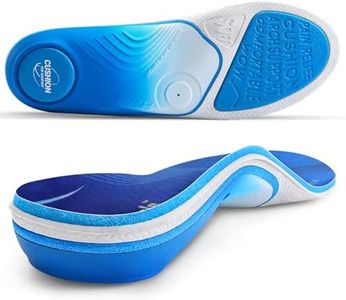 PCSsole Orthotic Insoles Pro for Plantar Fasciitis Relief - 240+lbs Heavy Duty High Arch Support Inserts with Max Cushion & Comfort - Shoe Insert for Flat Feet, Heel Pain, Overpronation
