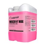 Nanoskin WASH N' WAX Wash & Wax with Carnauba 5 Gallons - Car Wash and Car Wax Cleans & Shines in One Step | Works with Foam Cannon, Foam Gun, Bucket Washes, Pressure Washer | Carnauba Wax Protection