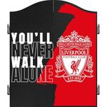 FOCO Officially Licensed Liverpool Football Club The Reds Darts and Dartboard Cabinet, YNWA Red (CAB073)