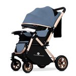 StarAndDaisy Baby Strollers / Pram For 0-3 Years Girl & Boy With Foldable Design, Food Tray, 4 Wheel Suspension, Adjustable Seat, 5 Point Safety Belt, Light Weight & Convenient (Blue)