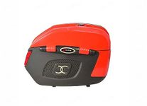 CARIZO Bike Side Luggage Box Red 18 Ltrs with Lock and Reflector Compatible with Honda CB Hornet 160