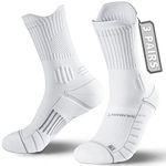 Rahhint Coolmax 3 Pack Compression Running Socks Crew Hiking Socks Anti-Blister Moisture Wicking, Socks for Men & Women