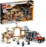 LEGO Jurassic World T. rex & Atrociraptor Dinosaur Breakout 76948 Dino Toy Set, Gift Toys for Kids Age 8 Plus with 4 Minifigures, Market and Truck, 2022 Movie Inspired