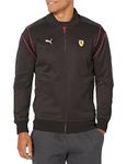 PUMA Men's Scuderia Ferrari Race Mt7 Track Jacket, Puma Black, Large