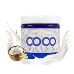 Coco Bliss Natural Coconut Oil Lubricant, Intimate Moisturizer, Lube for Him and Her, Personal Massage Oil, Silky Smooth Moisturizer with Vanilla Extract and Almond Oil, 4/8 Fl Oz