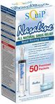 Squip Nasaline Nasal Rinsing Kit with 50 Premixed Saline Packets