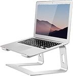 Orionstar Laptop Stand for Desk, Aluminum Laptop Riser, Portable Computer Stand for Apple Mac MacBook Air Pro 10-15.6 Inch Notebook Computer, Detachable Ergonomic Elevator Holder Macbook Stand, Silver