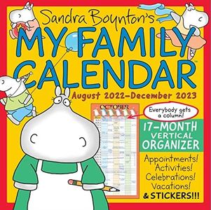 My Family Calendar 17-Month 2022-2023 Family Square Wall Calendar