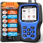 AUTOPHIX Upgraded OBD2 Scanner OM129 Battery Test 2-in-1 Code Reader Full Live Data Code Reader with All OBD2 Function Enhanced Code Definition Car Code Reader Diagnostic Scan Tool