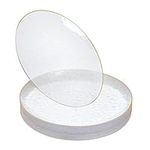 STACKABLES 20 Pcs Clear Round Plate