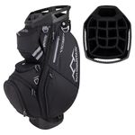 Sun Mountain 2025 C-130 14 Way Golf Bag with Full-Length Dividers and 11 Pockets for Ultimate Convenience - Lightweight Golf Cart Bag with Cart Strap Pass-Through Ideal for Golf Carts - Black