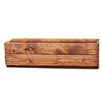 HORTICO Wooden Planters for Garden Window Box Plant Pots Outdoor H15 L51 W18 cm, 14.5L, Made in the UK