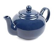 RSVP International Stoneware Teapot Collection, Microwave and Dishwasher Safe, 16 oz, Blue