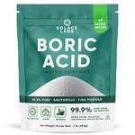 Boric Acid - 99.9% Pure Fine Powder | Multi-Purpose, Household, Kitchen, Cleaner | Industrial Grade Strength | 1 lb