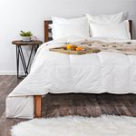 AMERIDOWN Premier Medium Weight Hypoallergenic Down Comforter - Machine Washable - 500-550 Filling Power, RDS Certified - 295 Thread Count Shell (King, White)