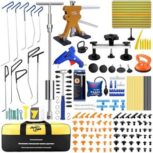Super PDR Paintless Dent Rods Repair Tools, Stainless Steel Dent Removal Rods with Professional Dent Repair Kit, Paintless Repair of 99% of dents for Repairing Hail Damage, Body Dents、Creases