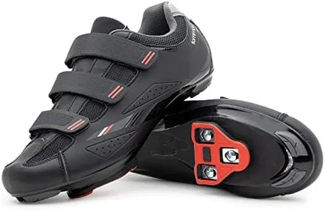 Tommaso Strada Mens Peloton Shoes with Pre-Installed Delta Cleats—Cycling Shoes for Men's—Cycling Shoes Delta Compatible—Indoor Cycling Shoes for Men—Cycling Road Bike Shoes—Spin Shoes Size US 9.5-10