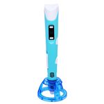 3D Galaxy Professional 3D Printing Pen with LCD Display, Compatible with 1.75mm ABS/PLA Filament – Ideal for Creative Modeling, Projects, and Educational Use (Blue)