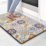 Amazon Brand - Umi Columbo Anti-Fatigue Kitchen Mat - Non-Slip Cushioned Comfort Mat - Waterproof and Easy to Clean for Home and Office (45x75 cm, Tile)