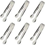 6PCS Ice Tongs Mini Sugar Tongs 4.2