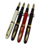 Gullor 4 PCS in Set 450 Fountain Pen in 4 Colors (Bright Colors) with Pen Pouch