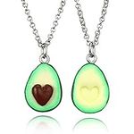 2 Pcs BFF Fruits Necklaces for 2-Be