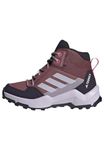 adidas Terrex AX4R MID RAIN.RDY Hiking Shoes, Burgundy/Silver Dawn/Pink Fusion, 2.5 UK
