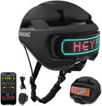 Bike Helmet Adult Men Women: Smart Bicycle Helmets with Light for Mountain Bike Road Cycling Electric Scooter Skateboard Roller Skating Ebike | Biker Helmet for Adults Teen Boys Cascos Bicicleta Black