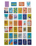 American Greetings Mini Note Cards for Kids and Adults, Trendy Happy Vibes (40-Count)